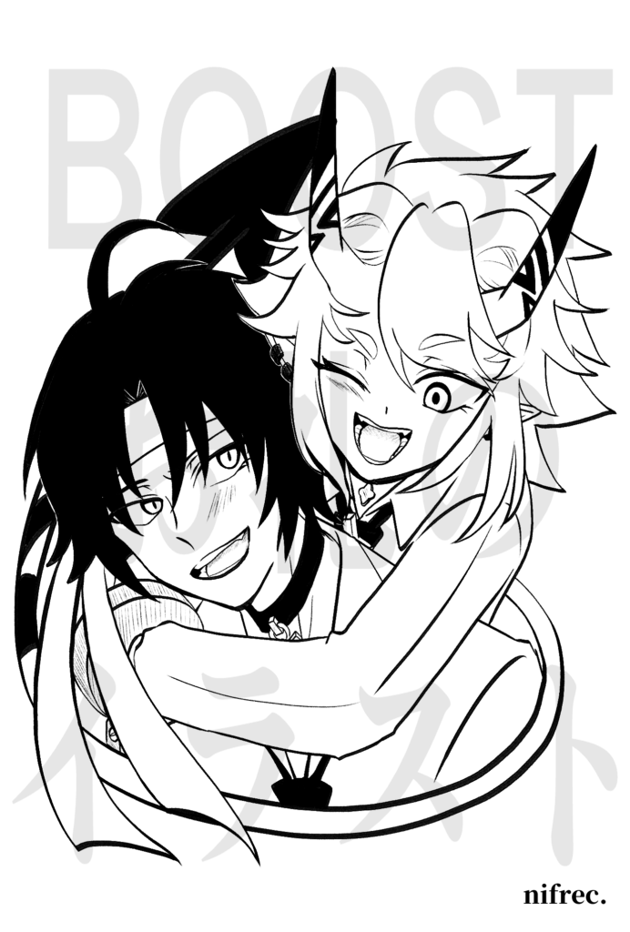 BOOSTお礼絵（悠蒼）